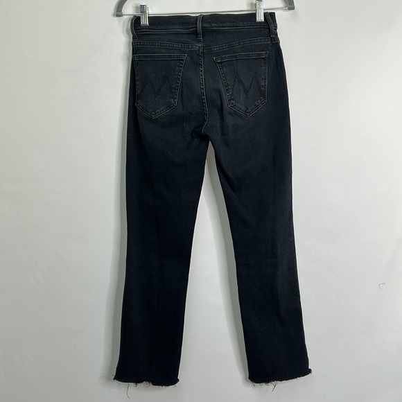 Mother 9” rise Rascal Ankle Snippet in Blackbird - Picture 6 of 9